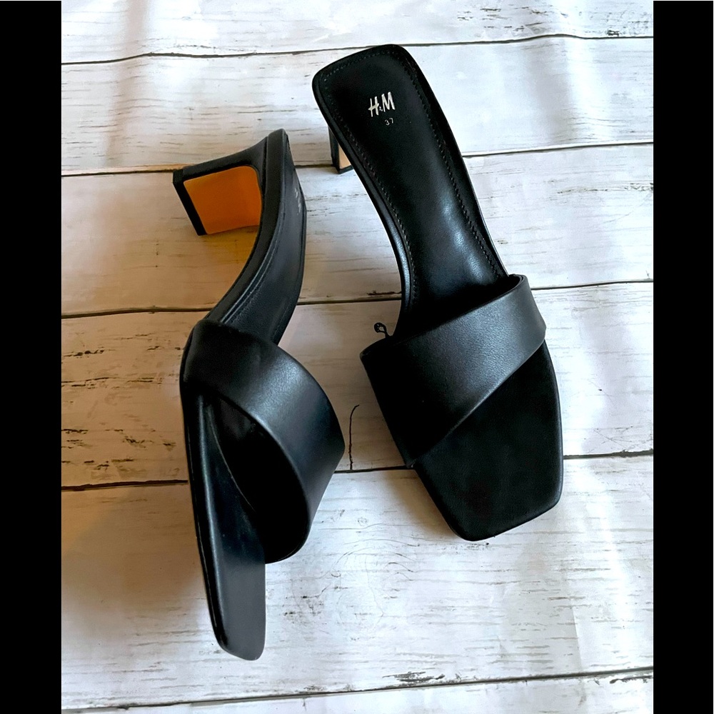 H&M | Heel Pantolettes black 37